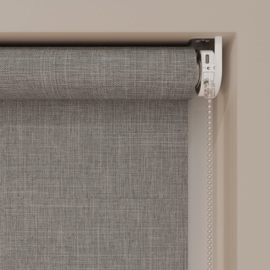 Store enrouleur électrique Easy Texture - Occultant - Gris Clair - 180 x 190 cm - CMD-02-P