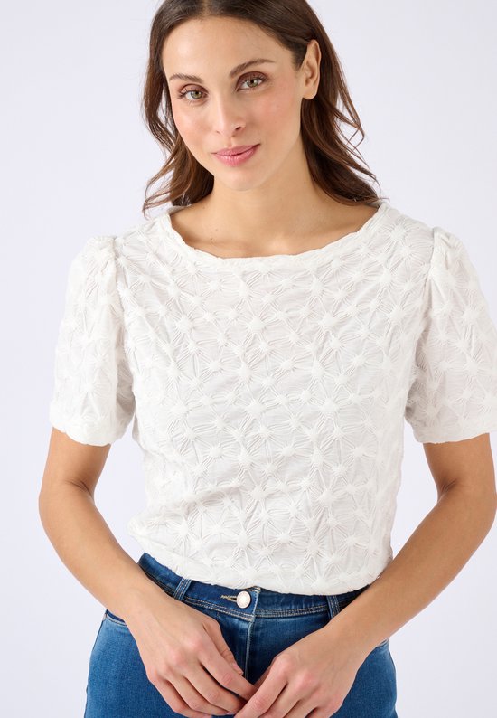 Damart T-shirt imprimé - marine grandes fleurs/bleu