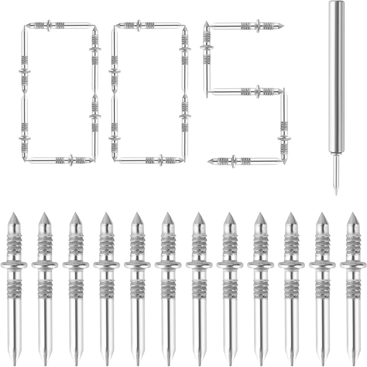 Inovra Plus - 200 stuks dubbelkoppige spijkers voor wandnagels en plinten
