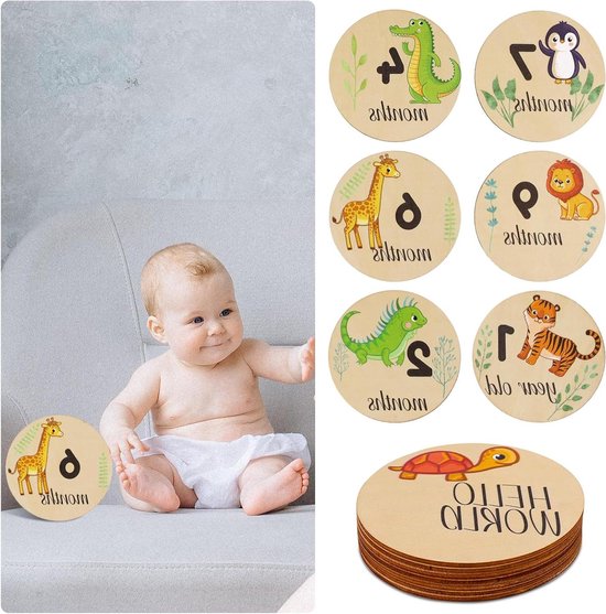 Fotoslinger, 1e verjaardag, babyverjaardag, fotoslinger, dier, eerste verjaardag, slinger, fotobanner, decoratie voor foto's, hangende wanddecoratie voor jongens en meisjes, feest, doop