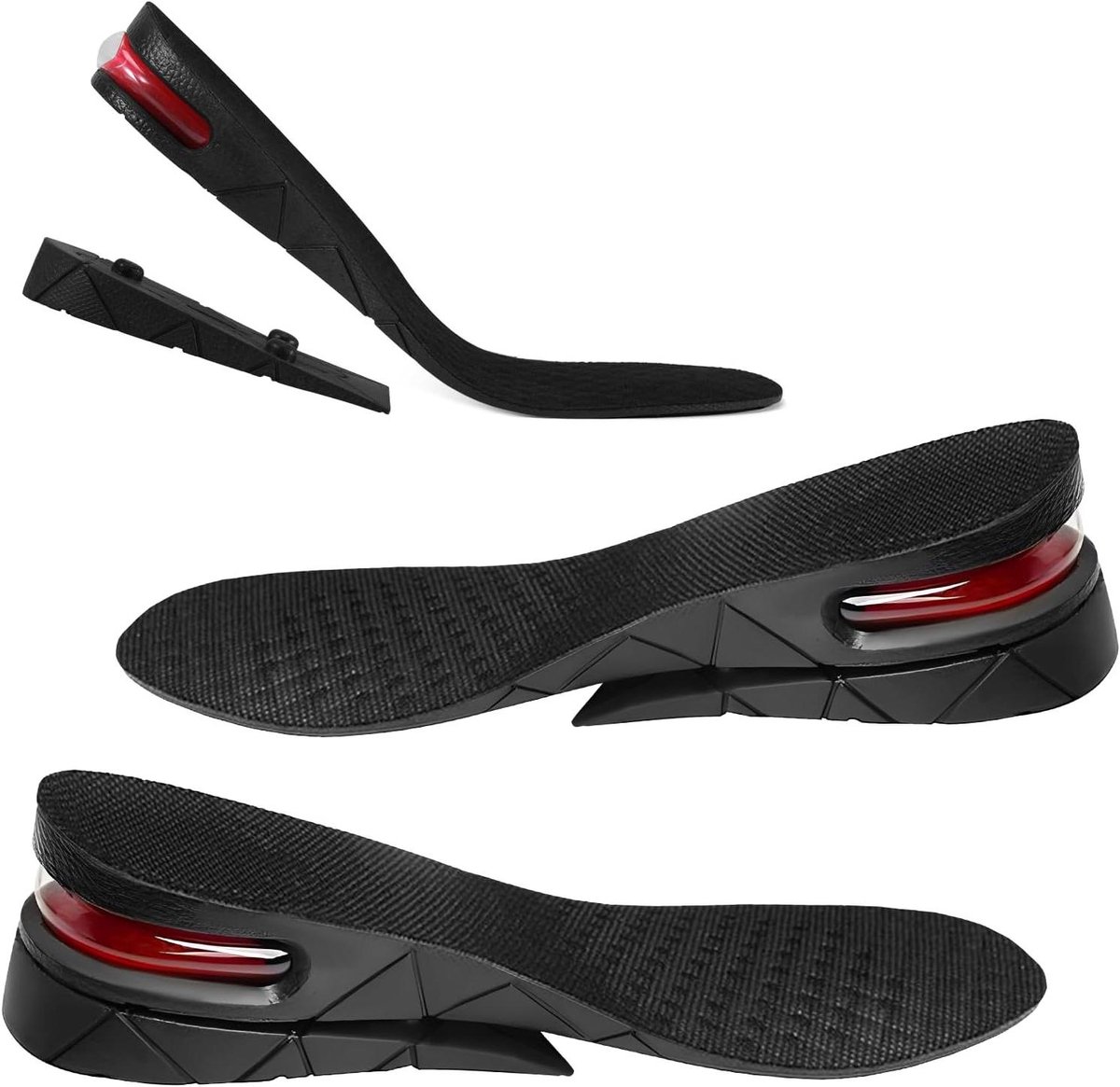 Allecto Plus - Schoeninlegzolen verhoging verstelbaar voor vrouwen en mannen - Comfortabel uniseks design - 3 tot 5 cm hoogteverbetering.