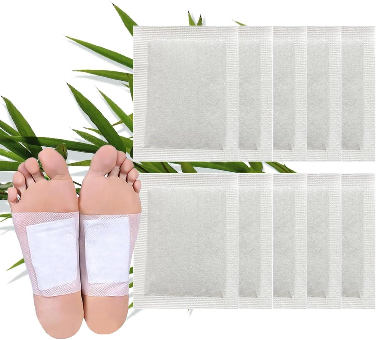 Inovra - Detox Voetpleisters - 100% natuurlijke ontgifting en diepe reiniging - stressverlichting en diepe slaap bevorderen - 10 stuks . - Onbekend