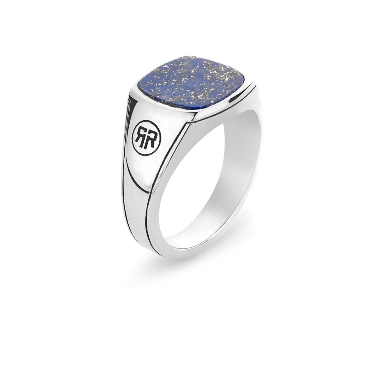 Rebel & Rose Square Lapis Ring RR-RG039-S – Zilverkleurig Zilver