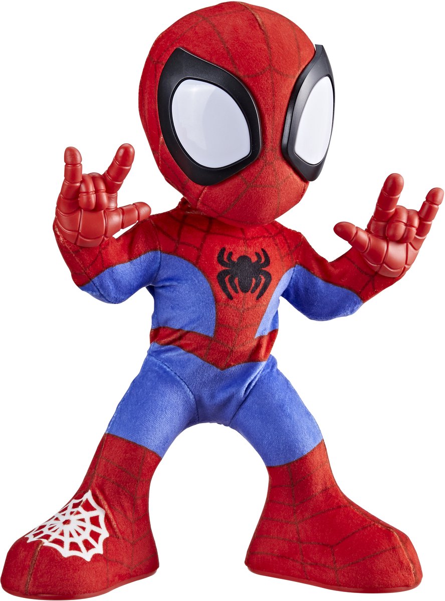 Hasbro Marvel Spidey interactieve knuffel met geluid - Spider-Man speelgoed.