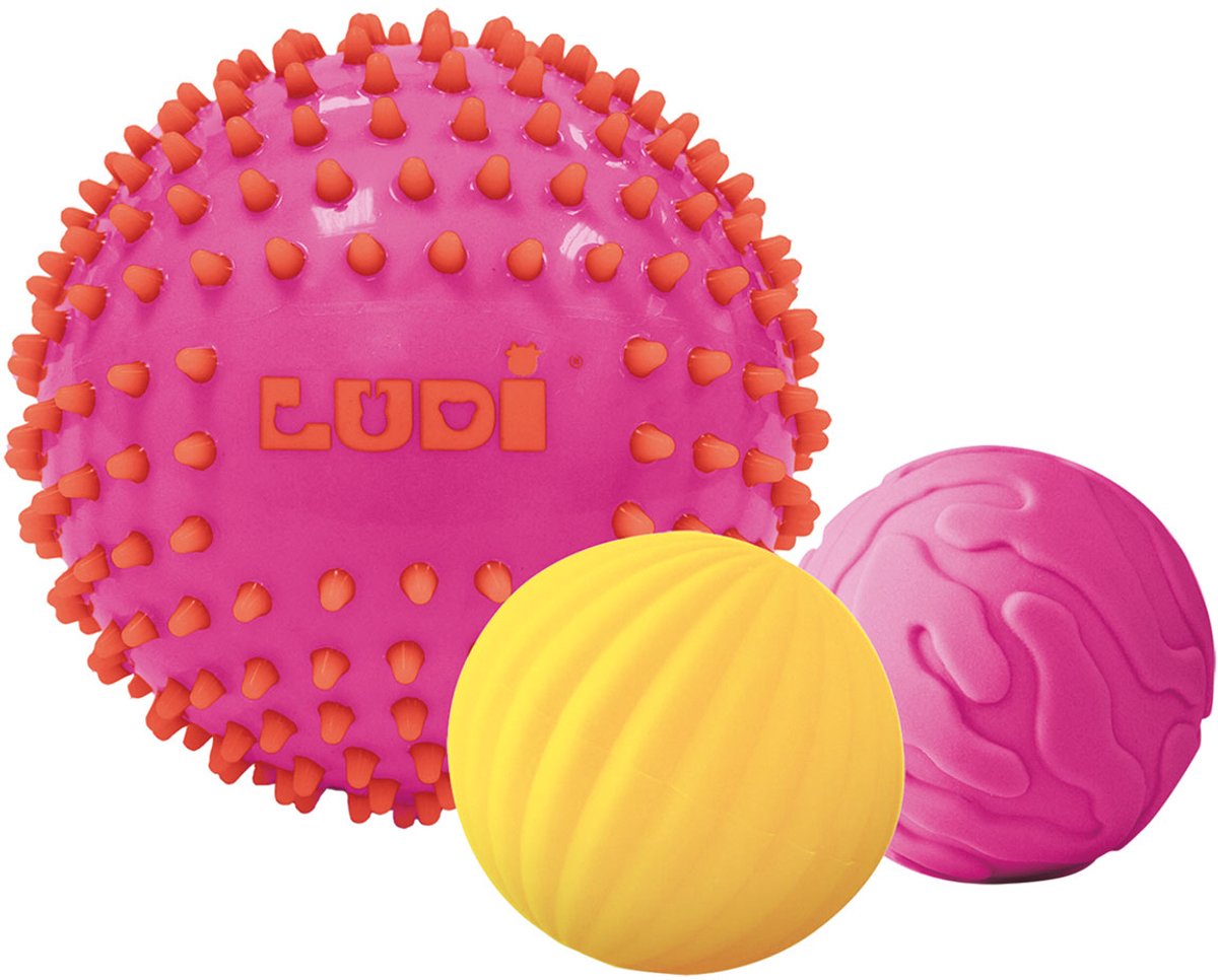 LUDI-3 SENSORISCHE BALLEN ROZE, ? 8 cm, ? 15 cm