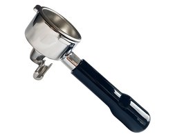 Portafilter 51mm met dubbele uitloop - De'Longhi Dedica - SMEG / Gastroback - RVS - Barista - Piston espressomachine - Koffiemachine - Coffee / Koffie - Zwart