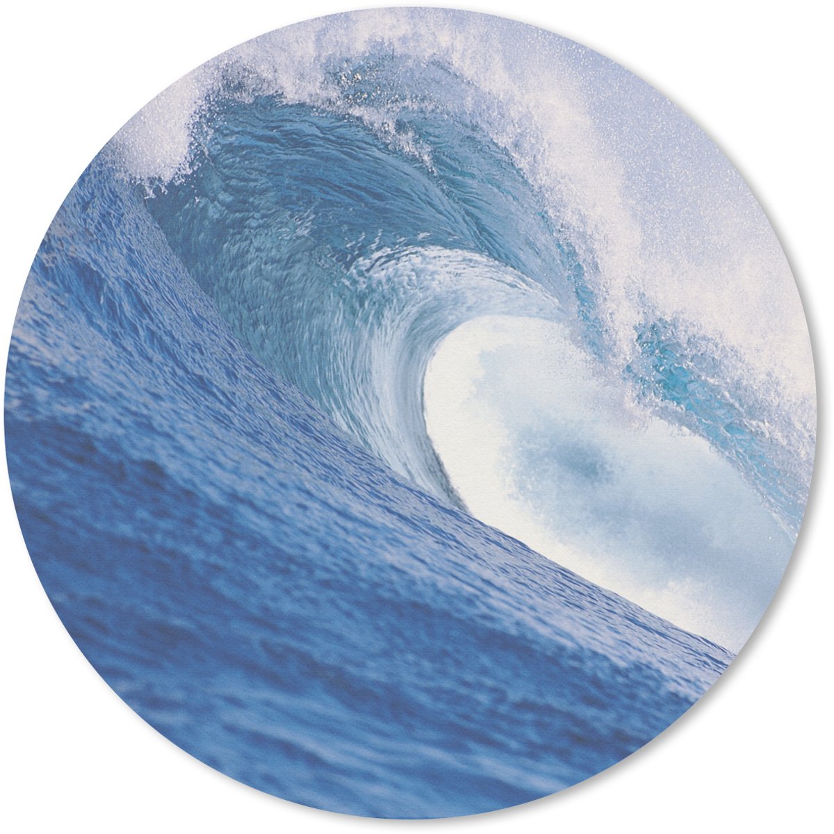 Muismat rond 40x40 cm - Mousepad Zee - Golf - Oceaan - Ronde muismatten