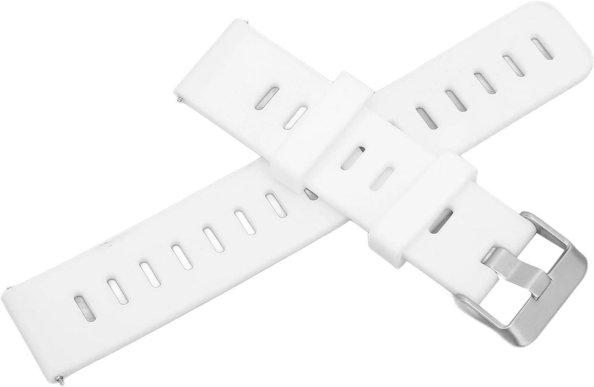 20 Mm Zachte Siliconen Horlogeband - Vervangende Polsband met Luchtgaten voor Gts 3 (Wit)