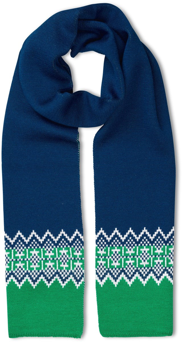 FALKE Skiing sneldrogend warm wol functioneel materiaal wintersjaal unisex ONESIZE Blauw
