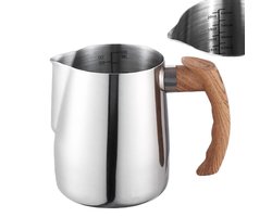 Ibenzoa® Roestvrijstalen Melkkan voor Koffie, 600 ml, Ideaal voor Latte Kunst en Cappuccino