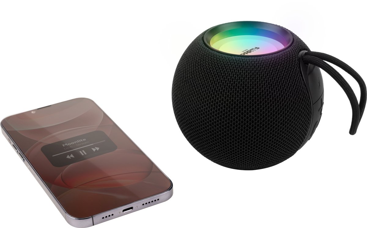 BIGBEN PARTY - LICHTGEVENDE BLUETOOTH SPEAKER - ZWART