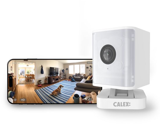 Calex Smart Security Indoor Camera - Beveiligingscamera met bewegingsdetectie & Spotlight - 2K (full HD) - Wit - Duopack — afbeelding 4