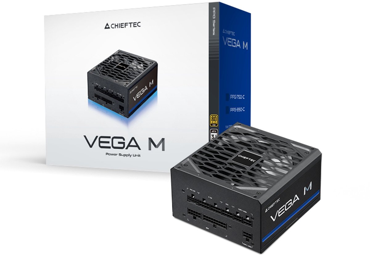Chieftec Vega PPG-850-S Watt power supply unit 850 W 20+4 pin ATX ATX Zwart