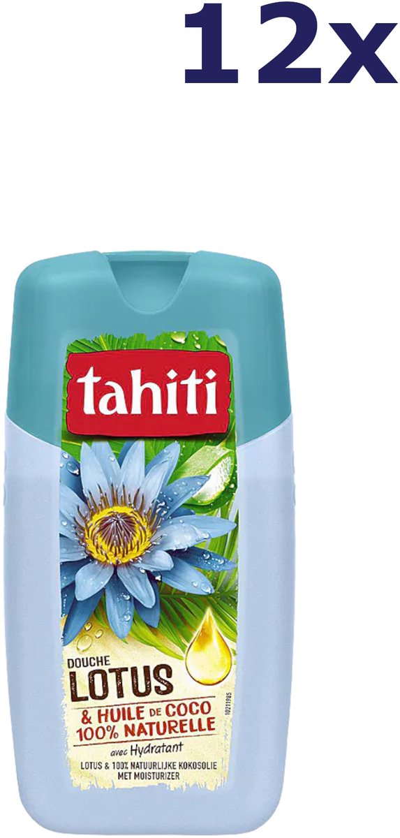 Goedkoopste 12x Tahiti Douchegel - 250ml - lotus & kokosolie