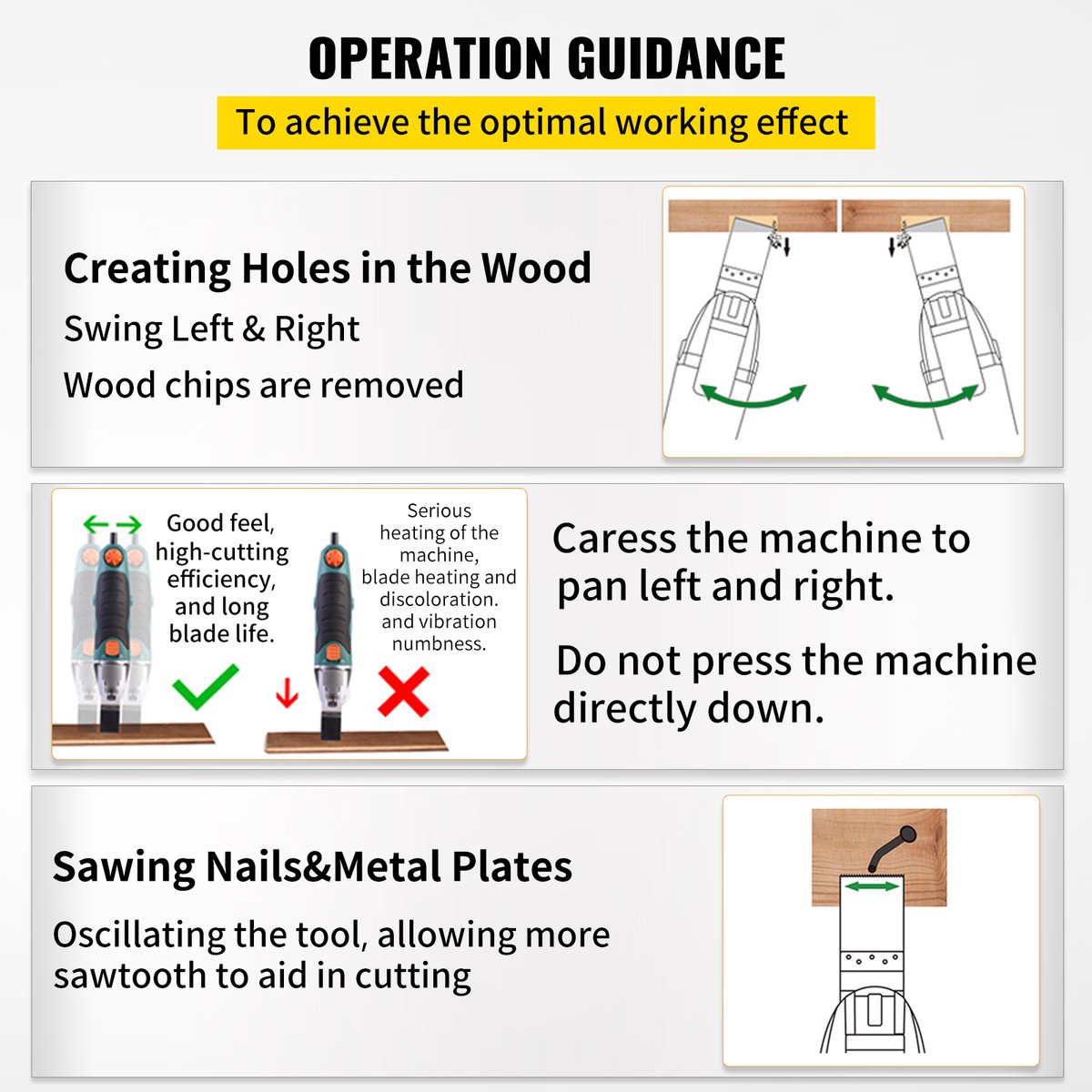 50 Stuks Oscillerende Zaagbladen – Snelsluit Set voor Multifunctionele Gereedschappen – HCS Zaagbladen voor Hout, Kunststof, Metaal, Spijkers en Schroeven – Compatibel met Dewalt, Dremel, Fein, Worx, Bosch, Makita en Milwaukee – foto 4