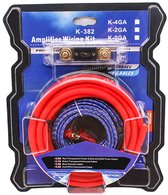 MNC Subwooferkabels - Professionele Subwoofer en Versterker Aansluitset - Kabels voor Auto Subwoofer - 33 delige Kabelset - 1200W