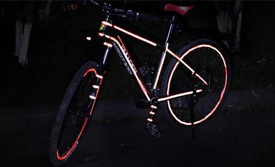 Scoby - Reflecterende tape - Veiligheidsstickers - Reflector Tape - Auto & Fiets - 5 meter - Rood van Merkloos — afbeelding 3