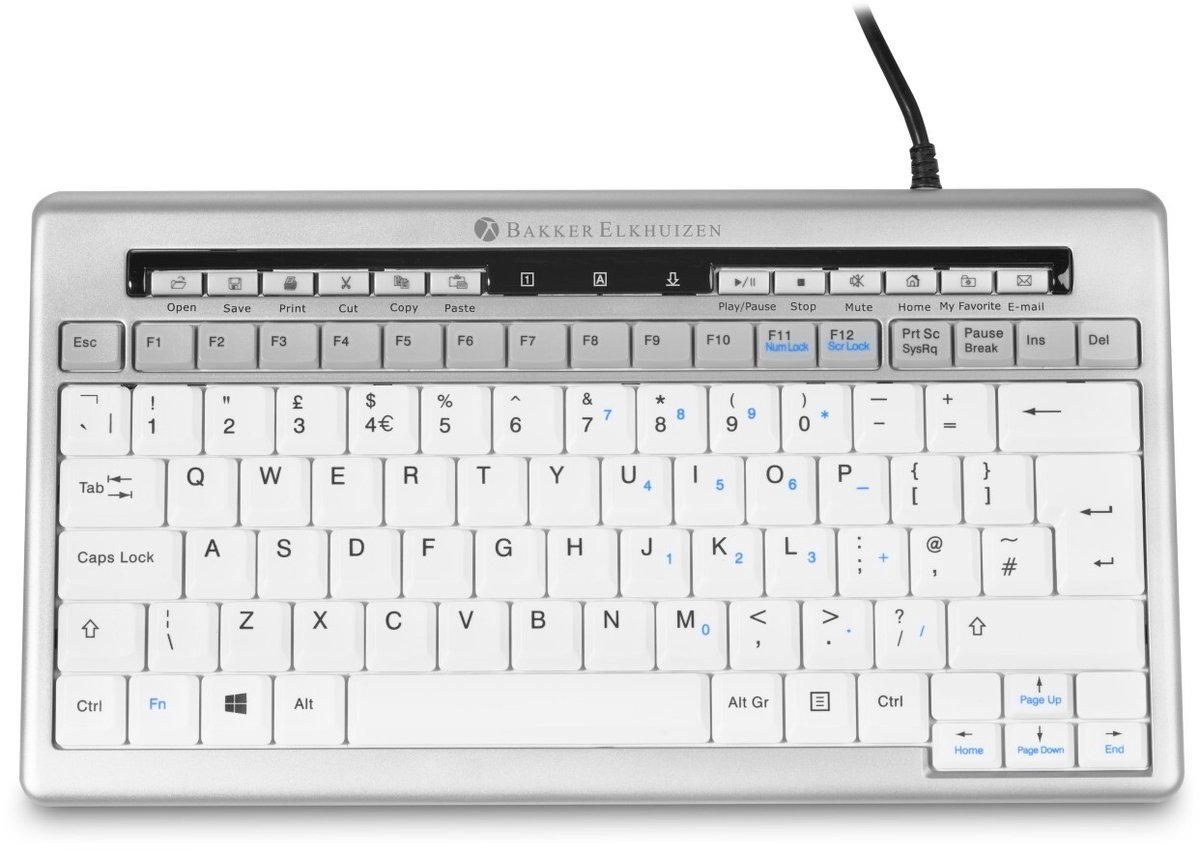 BakkerElkhuizen S-board 840 Compact Keyboard no hub (US)
