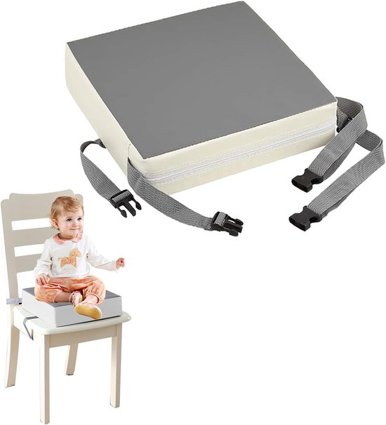 Lexium Stoelverhoger voor Eetkamerstoel - Zitverhoger Peuter Eettafel - Kinderen - Booster Seat - Zitkussen Tafel - Zitverhoger Voor Kinderen & Volwassenen - Stoelverhogers Voor Eettafel - Memory Foam Verhoogkussen - Ergonomisch Comfort