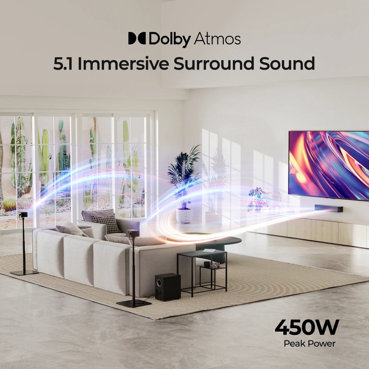 Poseidon M4T Soundbar - 5.1 Home Cinema Systeem - Surround - afbeelding 3