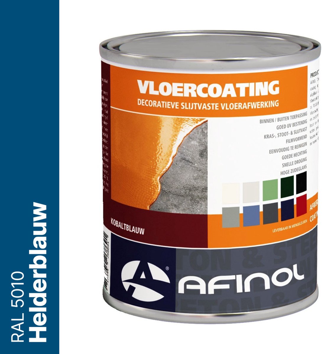 Afinol Vloercoating Helderblauw (RAL 5010) 750 ml