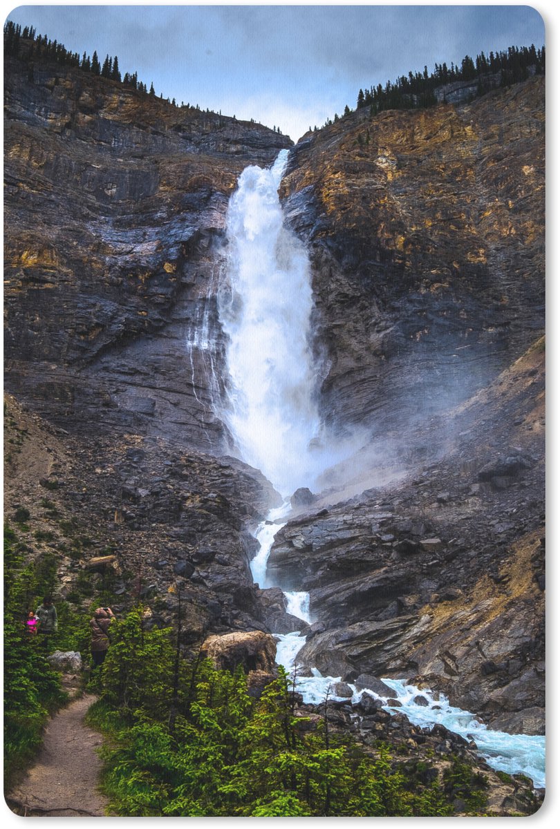 Muismat 18x27 cm - Mousepad Takakkaw waterval Canada - Muismatten