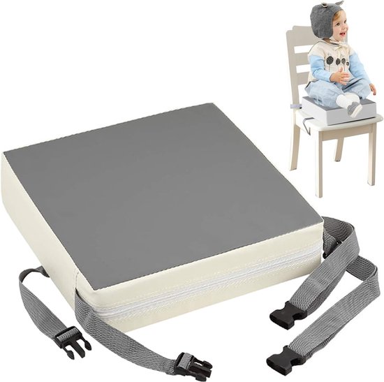 Lexium Stoelverhoger voor Eetkamerstoel - Zitverhoger Peuter Eettafel - Kinderen - Booster Seat - Zitkussen Tafel - Zitverhoger Voor Kinderen & Volwassenen - Stoelverhogers Voor Eettafel - Memory Foam Verhoogkussen - Ergonomisch Comfort