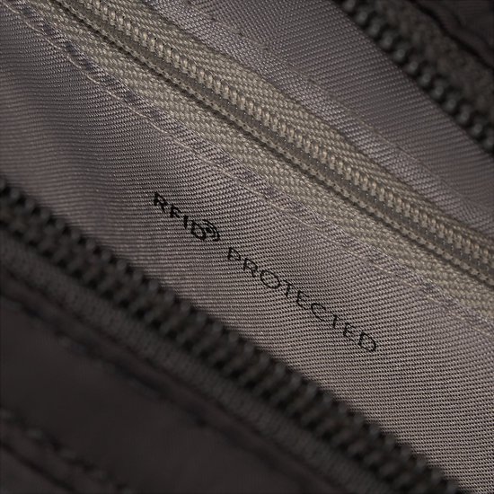 Hedgren RUSH – Mini sac bandoulière vertical avec protection RFID – Déperlant – Léger – Noir