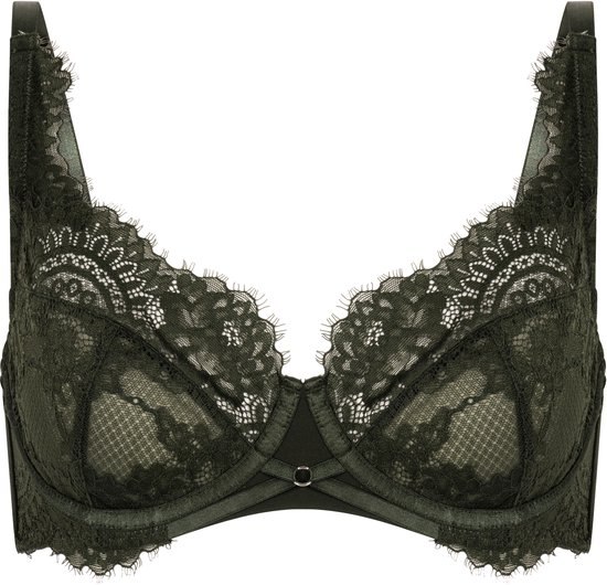 Hunkemöller Dames Lingerie Niet-voorgevormde beugel bh Amara - Groen - maat E95