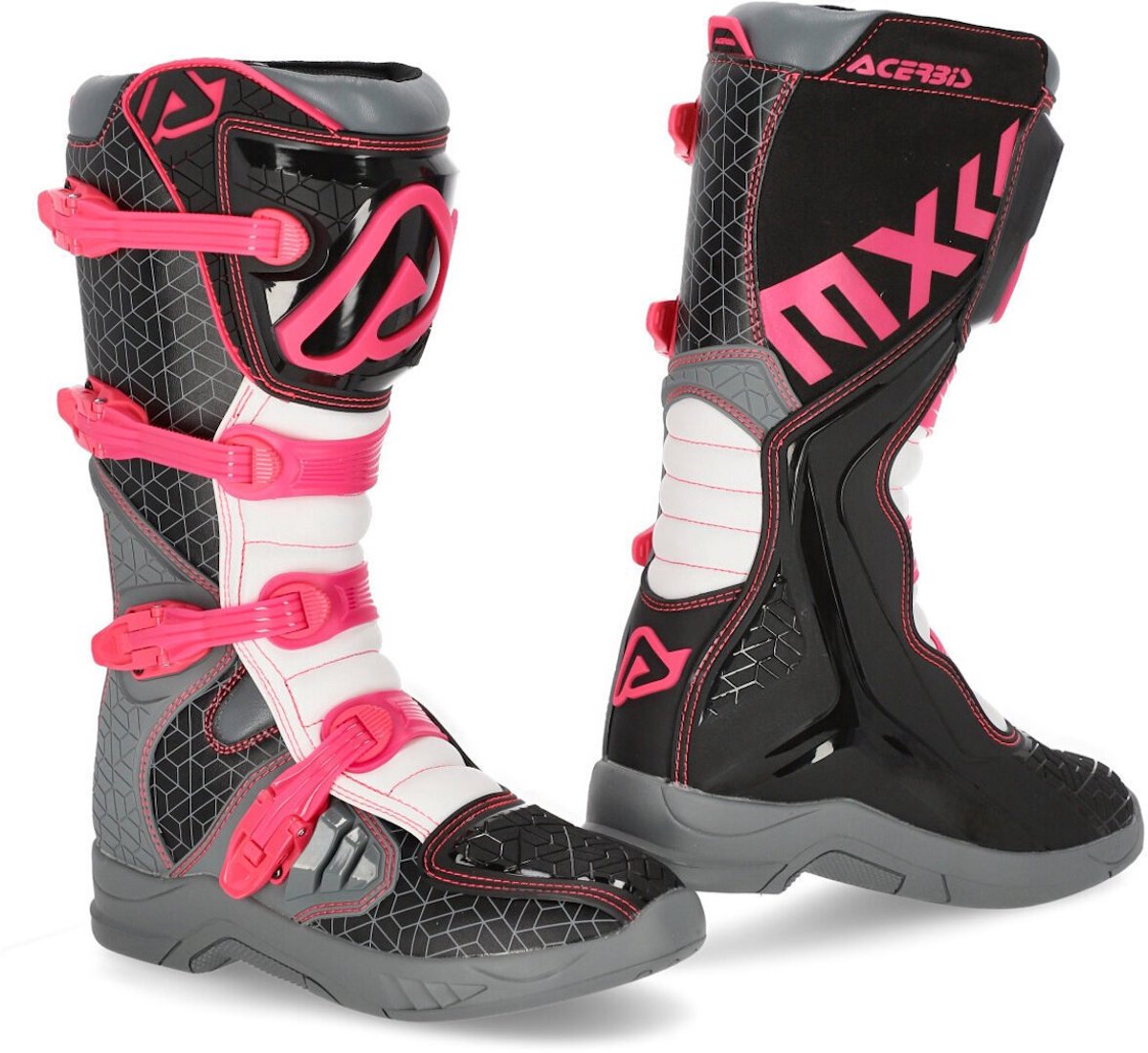 Acerbis X-Team Zwart Roze Crosslaarzen - Laars