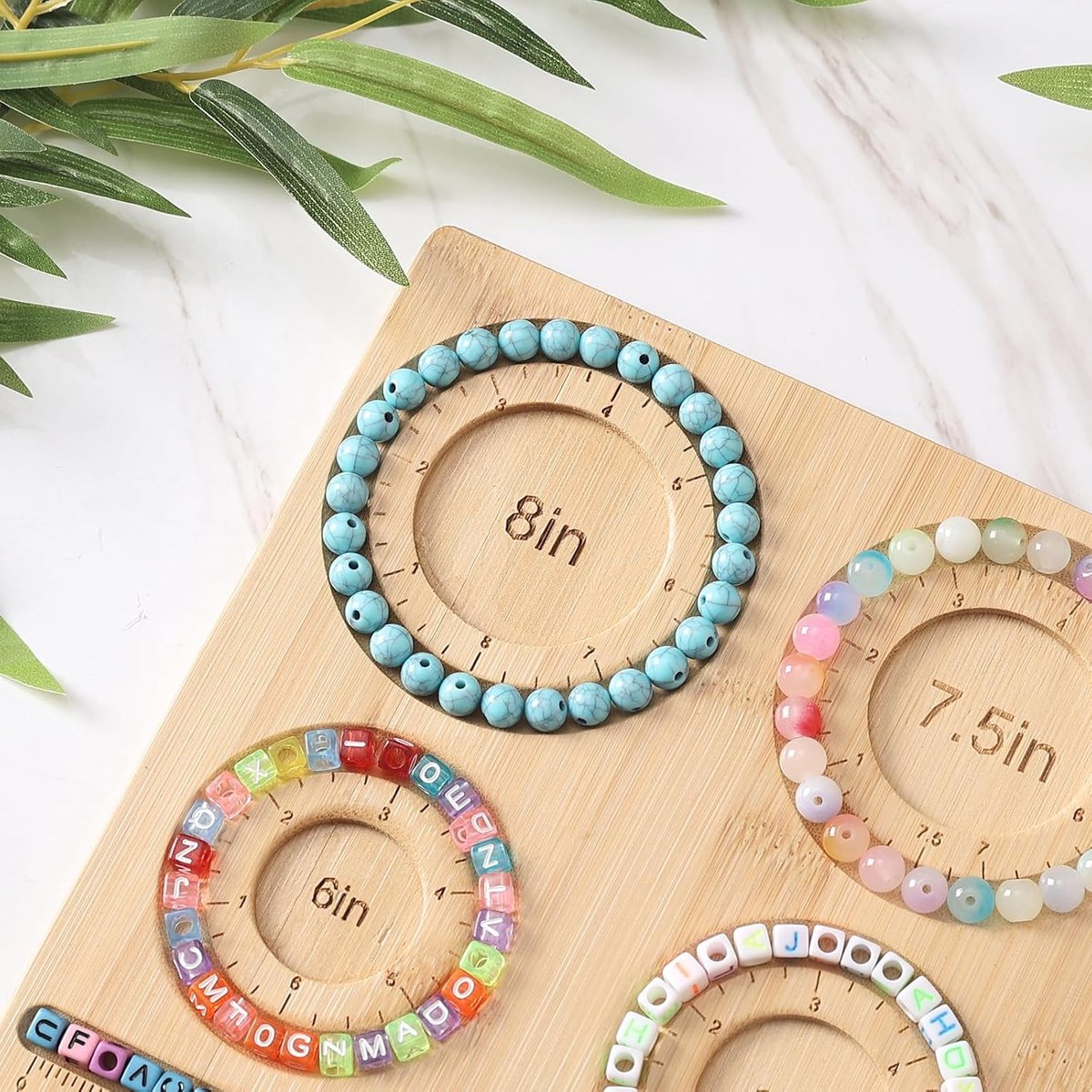 BOTC Kralenbord - Bamboe Kralenplank - DIY Armband Kralenplank - voor Sieraden Armbanden Maken — cadeau in Hobby - foto 2