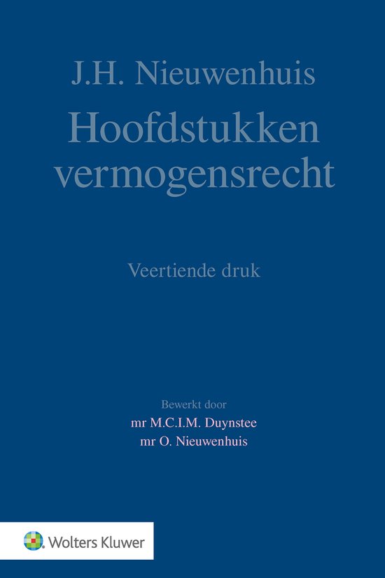 Hoofdstukken vermogensrecht - cover