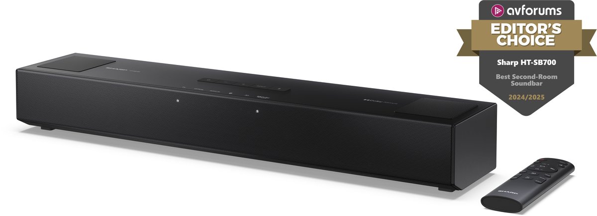 Sharp HT-SB700 2.0.2 soundbar - 140W - compact - Dolby Atmos - bluetooth - zwart
