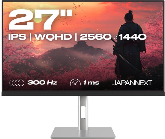 JAPANNEXT Gaming Monitor 27" IPS WQHD (2560x1440) 300Hz 1ms | JN-IPS27G300Q-HSP