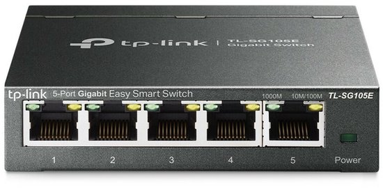 TP-Link TL-SG105E - Netwerk Switch - Smart managed - 5 poorten