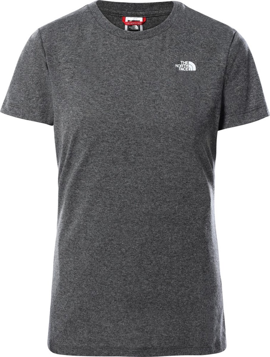 The North Face Dames sportshirt Dames T-shirt Graphic S/S Tee TNF Heather 112608 -XS Grijs