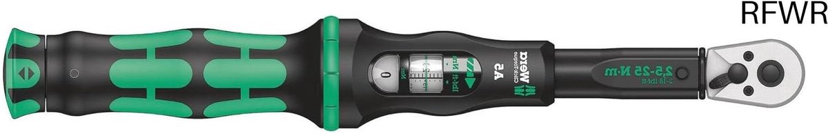 RFWR® Momentsleutel met omschakelratel 1/4 inch 2,5-25 Nm