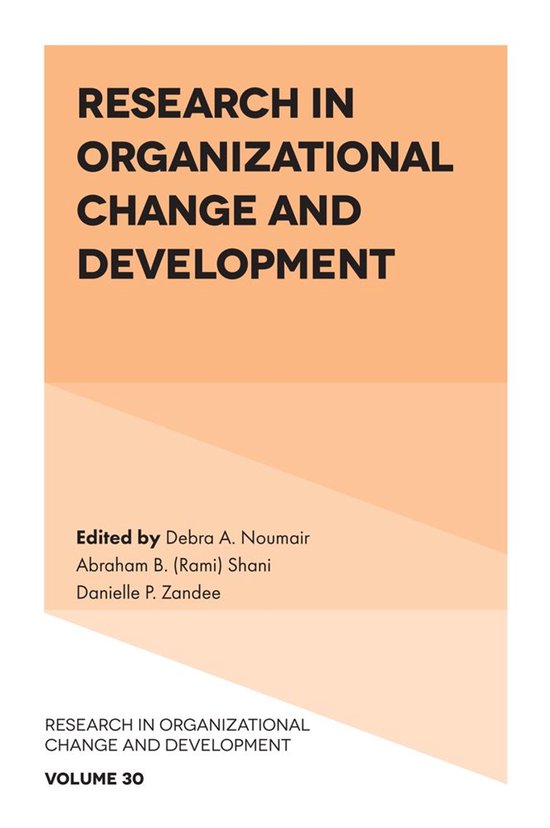 Research in Organizational Change and Development 30 - Resea ... - cover