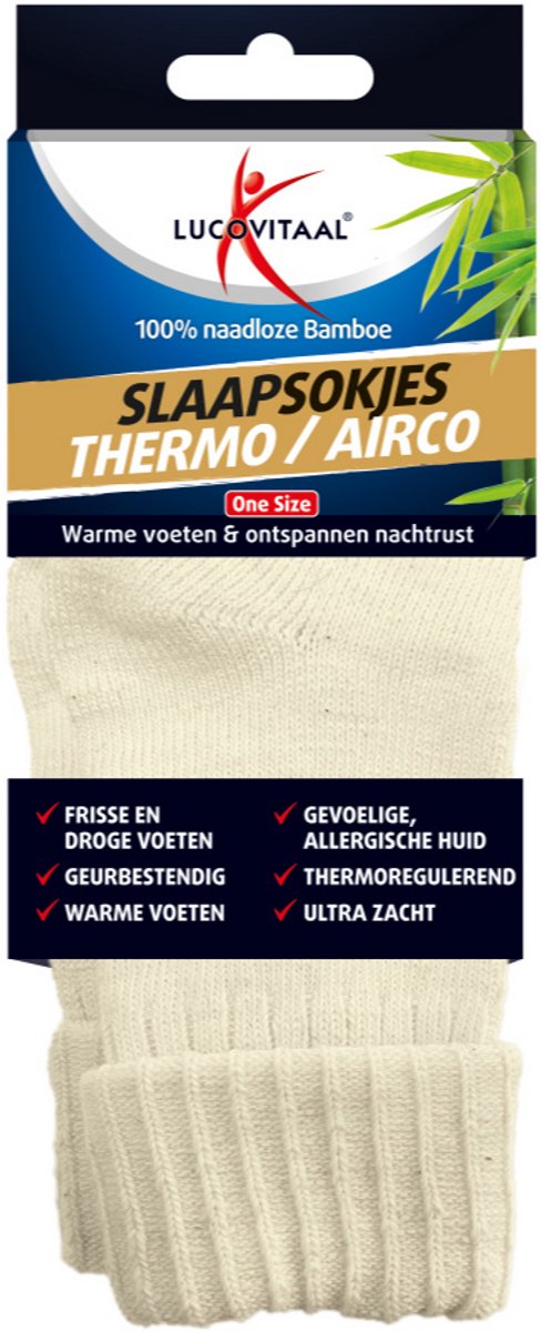 Lucovitaal Bamboe Slaapsokjes One Size 1 paar