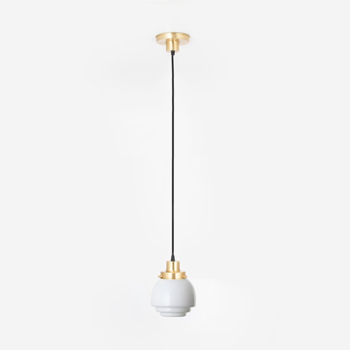 Hanglamp aan snoer Gispen Vlak 20's Messing - Art Deco Trade