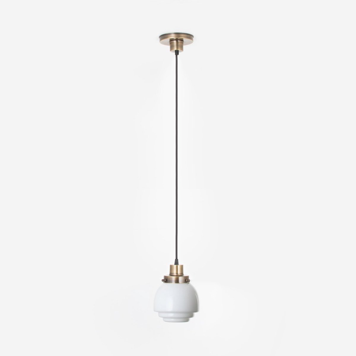 Hanglamp aan snoer Gispen Vlak 20's Brons - Art Deco Trade