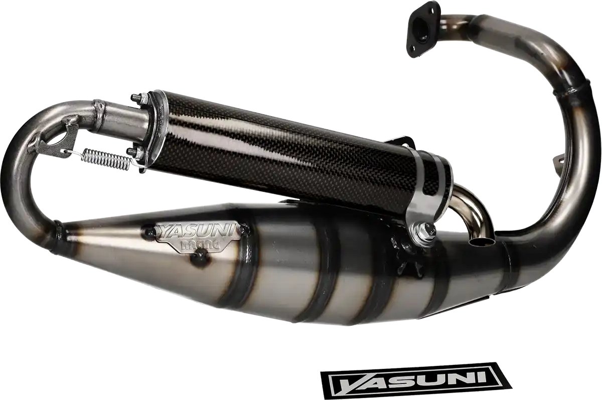 Uitlaat Yasuni R Carbon Peugeot Verticaal 2 Takt