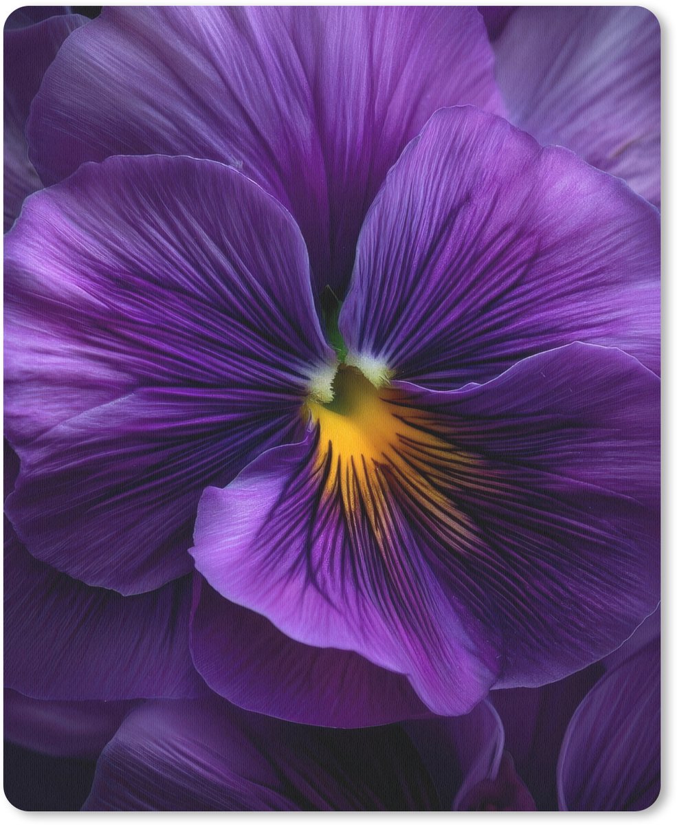 Muismat 19x23 cm - Mousepad Paars - Viool - Diepte - Muismatten