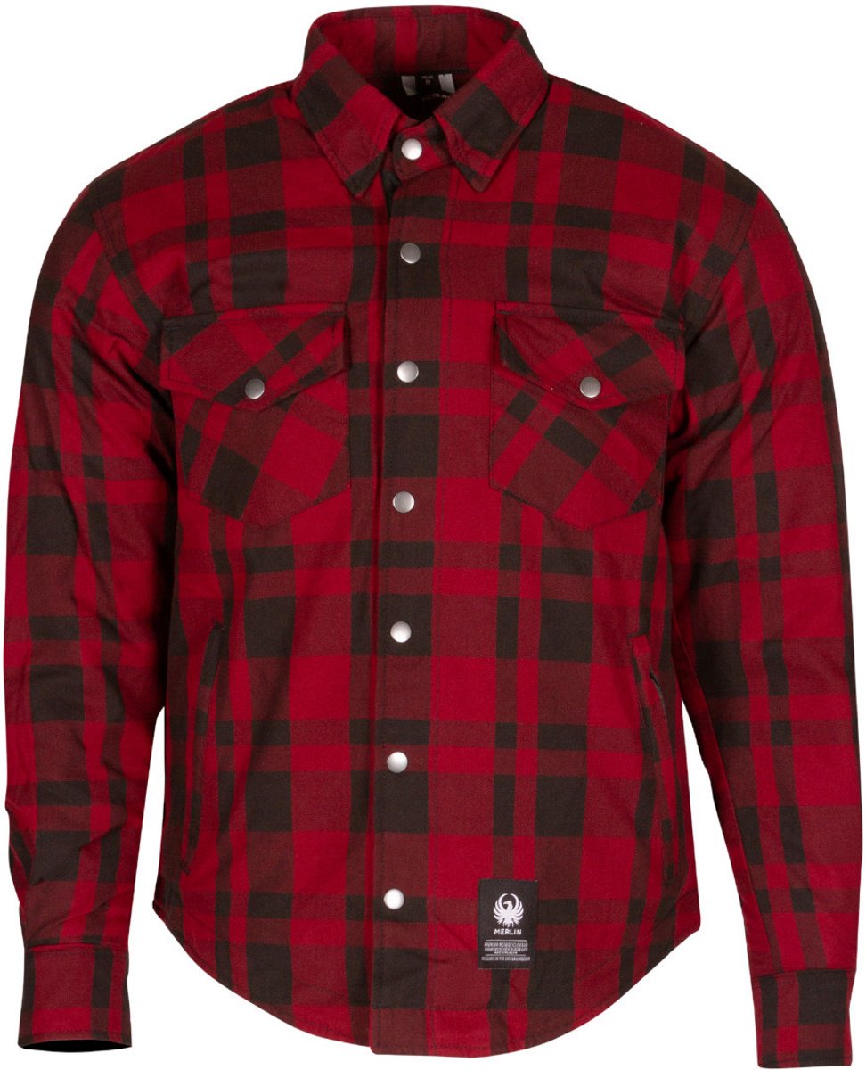 Merlin Axe Hydro Kevlar Rood Waterdichte Motorshirt - Shirts