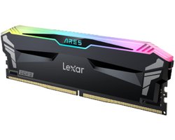 Lexar Ares RGB LD5U16G68C34LA-RGD - Geheugen - DDR5 - 32 GB: 2 x 16 GB - 288-PIN - 6800 MHz / PC5-54400 - CL34 - 1.4V - XMP 3.0 - AMD EXPO - On-die-ECC - RGB - zwart