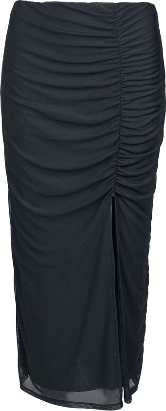 R.E.D. Rock-Engineered Design zwarte rok met split - Dames - M