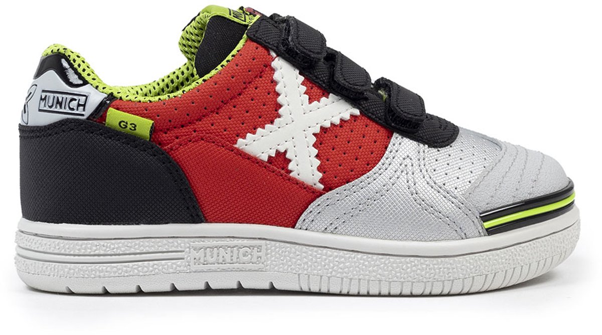 Munich G-3 Velcro 446 Zaalschoenen Rood EU 28