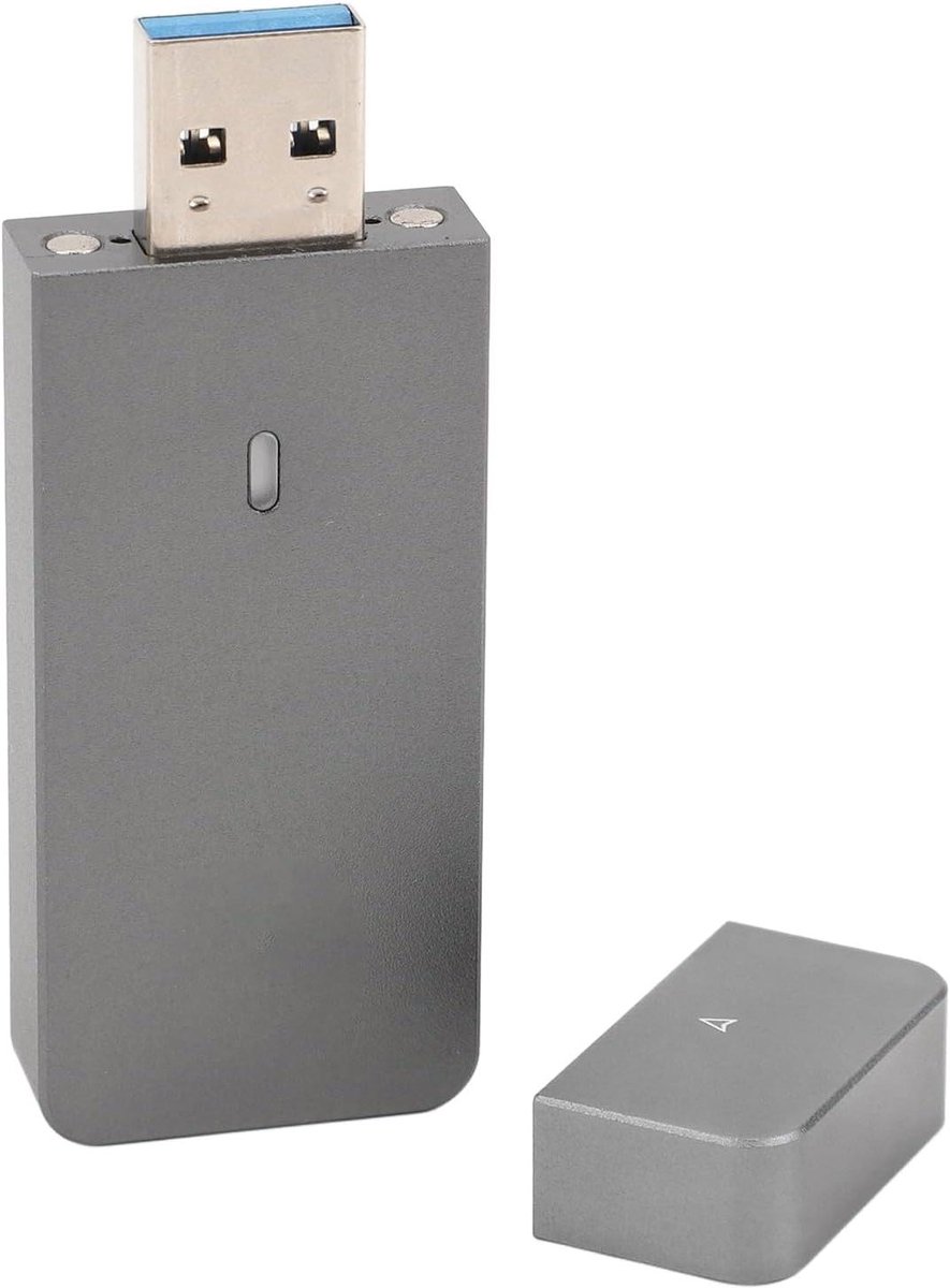 Allecto Plus - Compacte M.2 Nvme SSD-behuizing met USB3.2 Gen2 10Gbps voor Zakenmensen, DIY-gamers en 4K-video-editors