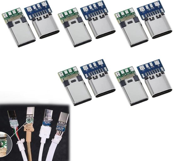 USB hub - Versie: USB 3.2 Gen 2x1 Aansluiting 1: 1 x USB C male Aansluiting 2: 4 x USB A female