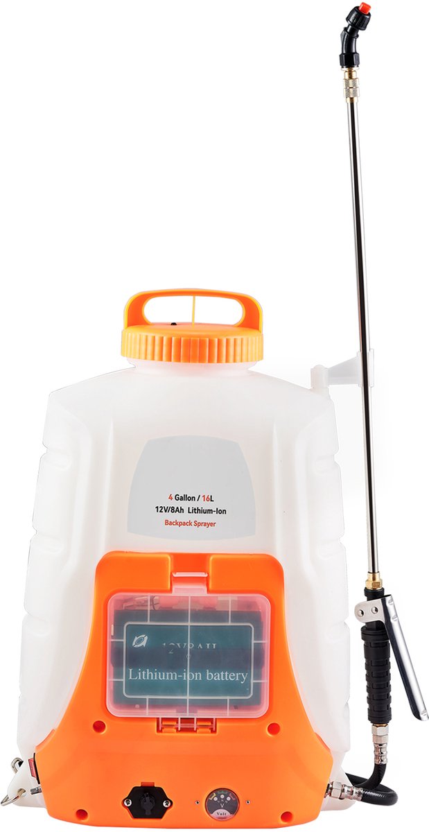 Snoerloze Rugspuit, Tank van 15 Liter, Instelbare Druk van 0-90 Psi, voor Gebruik In De Tuin en Buiten — afbeelding 3